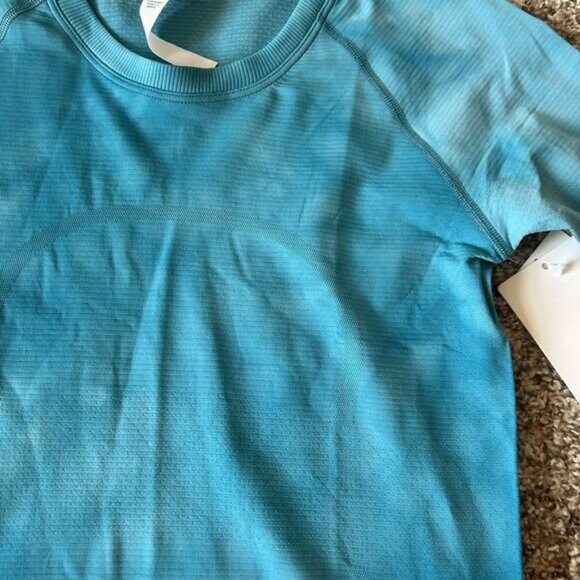 NWT Swiftly Tech Long-Sleeve Shirt 2.0 *Race Length Marble Dye/Marlin Sz 6 - Picture 2 of 5